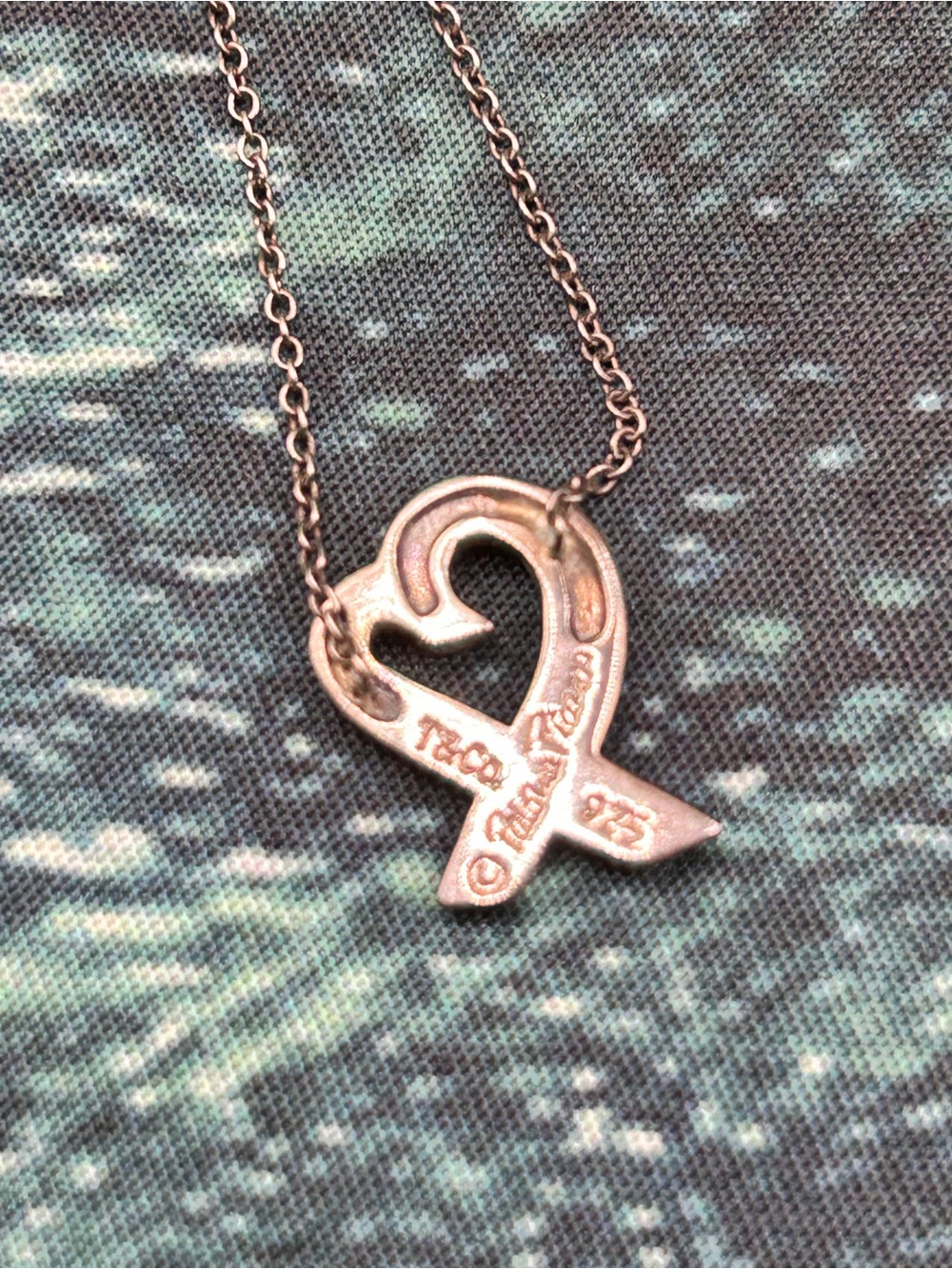 Tiffany And Co Loving Heart Necklace 925 Silver Paloma Picasso Design With Coa View 4